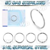 g3wb presterilized steel seamless nose ring 16g up to 22g