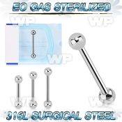 g443 316l steel tongue bar 1 6mm 5mm ball tongue piercing
