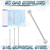 g448u13 sterilized implant grade steel industrial barbell