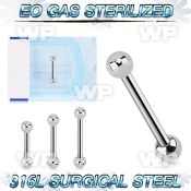 g44w4ks eo gas sterilized implant grade steel barbell