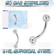 g4uet4z 18g presterilized steel brow bananabell 3mm balls