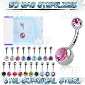 g4uk6i 316l steel belly ring 8mm 5mm jewel ball length 5 16 belly piercing