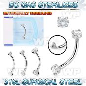 g4uwk6g8 presterilized steel bananabell 16g cz internal