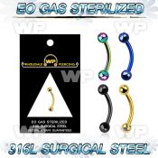 g4uwr4 presterilized pvd plated steel bananabell two balls