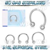g64w4 316l steel cbr horseshoe 1 2mm 3mm ball belly piercing