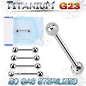gh44um3 sterilized titanium nipple bar 4mm balls