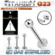 ghb44z8u presterilized titanium labretstud 16g ball internal