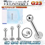 ghb44z8u presterilized titanium labretstud 16g ball internal
