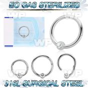 gx46a6ey presterilized steel hinged captive hoop 16g crystal