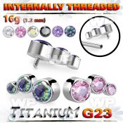 h3xgkp8u titanium descending curved top bezel cz