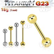 h44et4z titanium straight bar 18g 3mm balls