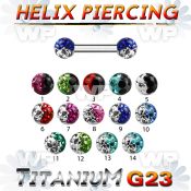 h44wakzw g23 titanium helix or eyebrow barbell 1 2mm 3mm multi eyebrow piercing