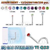 h4b209p g23 titanium nose screw spirals 0 8mm 1 5mm press fit nose piercing