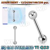 h4b20ll g23 titanium tongue bars 1 6mm 6mm ball tongue piercing