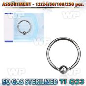 h4b20lt g23 titanium captive bead ring 1mm 3mm ball ear lobe piercing