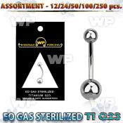 h4b20lz g23 titanium belly ring 5mm 6mm plain titanium ball len belly piercing