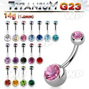 h4uk6i g23 titanium belly ring 8mm 5mm press fit jewel ball belly piercing