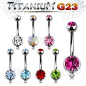 h4uk6ix g23 titanium belly ring 8mm 5mm press fit jewel ball belly piercing