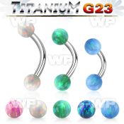 h4uw5m0 titanium bananabell 16g 4mm synthetic opal balls