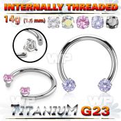 h64ga8x titanium horseshoe circular bar facing cz internal