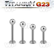 hb440 titanium labret stud 14g 4mm ball