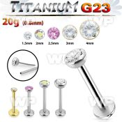 hb4m83gkp titanium labret stud 20g threadless press fit top