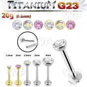 hb4m83gkp titanium labret stud 20g threadless press fit top