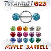 hdumwep 316l steel round nipple shieldg23 titanium barbell 1 6mm nipple piercing