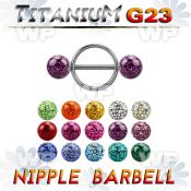 hdumwt 316l steel round nipple shieldg23 titanium barbell 1 6mm nipple piercing