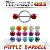 hdumwy 316l steel round nipple shieldg23 titanium barbell 1 6mm nipple piercing