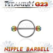 hidumws 316l steel round nipple shieldg23 titanium barbell 1 6mm nipple piercing