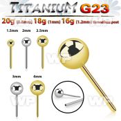 hm8u4 implant grade titanium threadless top ball