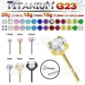 hm8umg titanium threadless press fit top prong set cz
