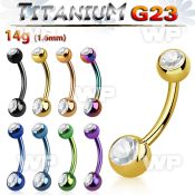 hr4uk63 ion plated g23 titanium belly ring 5mm 6mm press fit belly piercing