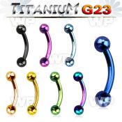 hr4uw4 ion plated g23 titanium micro banana 1 2mm 3mm ball eyebrow piercing
