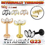 hrb48ukz pvd finish titanium labret marquise cz internal