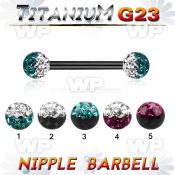 hrumdasw ion plated g23 titanium nipple barbell 1 6mm 5mm ball nipple piercing