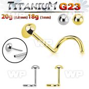 hu3ou5a1 titanium threadless press fit nose screw half ball