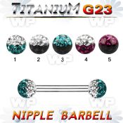 humdasw g23 titanium nipple barbell 1 6mm 5mm ball ferido glue nipple piercing