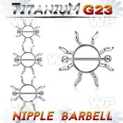 humep0 sun shaped janet jackson type nipple shieldg23 titanium nipple piercing