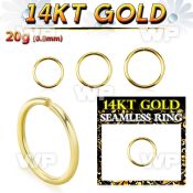 i3wbkp 14kt gold seamless ring 0 8mm an outer diameter eyebrow piercing