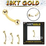 ii4u4ks 18kt gold threadless press fit bananabell 16g balls