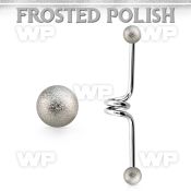 incfo5 steel industrial twister barbell w 5mmfrosted steel ball