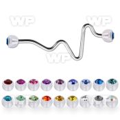 ineajb5 steel industrial heart bea barbell acrylic crystal ball