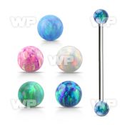 inop5 steel industrial barbell w 5mm synthetic opal balls