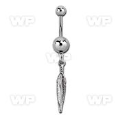 j31stz steel belly ring normal high polished steel ball dangli belly piercing