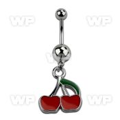 j31ztk steel belly ring normal high polished steel ball dangli belly piercing