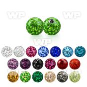 jda03 4mm multi crystal ball epoxy cover 1 2mm threading 