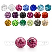 jda03 4mm multi crystal ball epoxy cover 1 2mm threading 