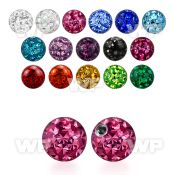 jdas3 5mm ball ferido glued multi crystals 1 2mm threading 